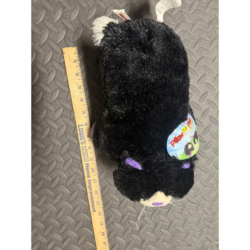 Pillow Pets Curious Cat Small 11 Inch Purple NWT PeeWee 2011 Plush Toy Halloween
